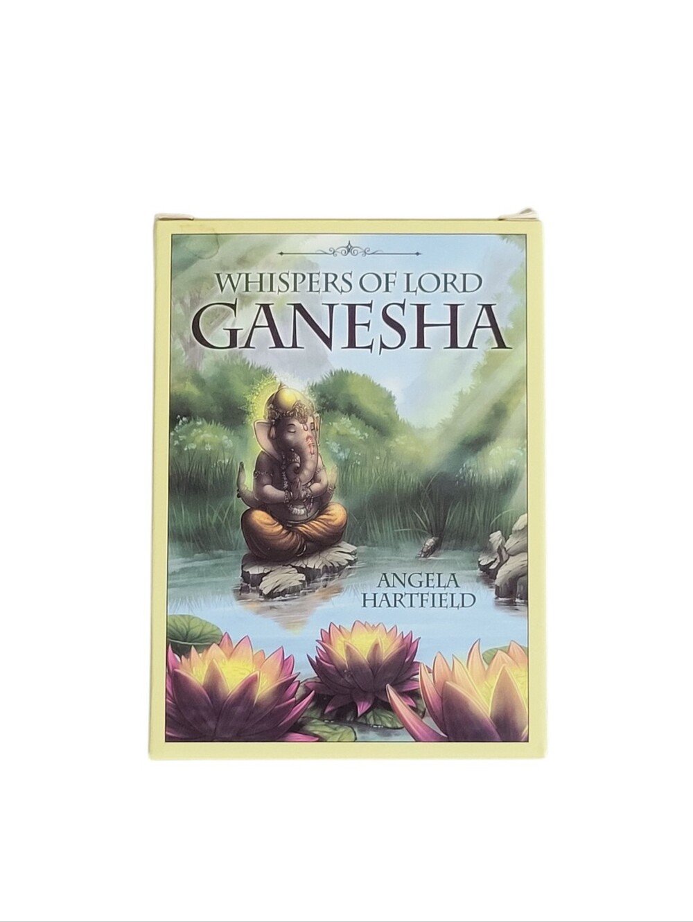 Whispers of Lord Ganesha Oracle Card Deck ONLY Boxed Angela Hartfield Hindu